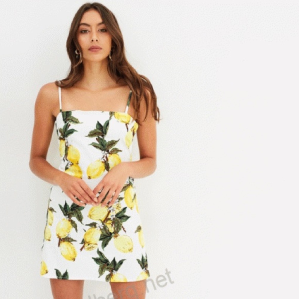 ✨WILLIAM B & FRIENDS✨Lemon Strappy Dress